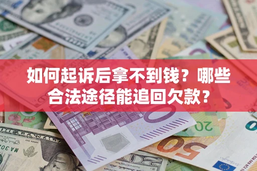 武汉如何起诉后拿不到钱？哪些合法途径能追回欠款？