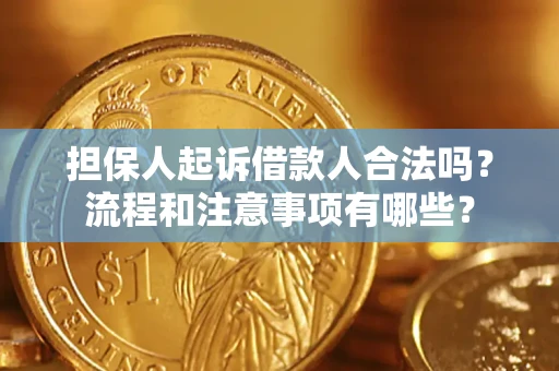 武汉担保人起诉借款人合法吗？流程和注意事项有哪些？