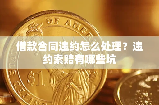 武汉借款合同违约怎么处理？违约索赔有哪些坑