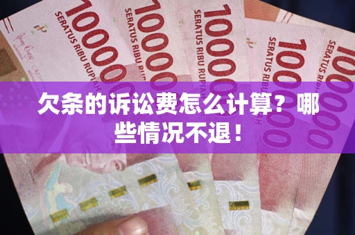 武汉欠条的诉讼费怎么计算?哪些情况不退! 武汉欠条的诉讼费怎么计算?哪些情况不退!