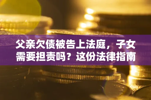 武汉父亲欠债被告上法庭，子女需要担责吗？这份法律指南必须看完