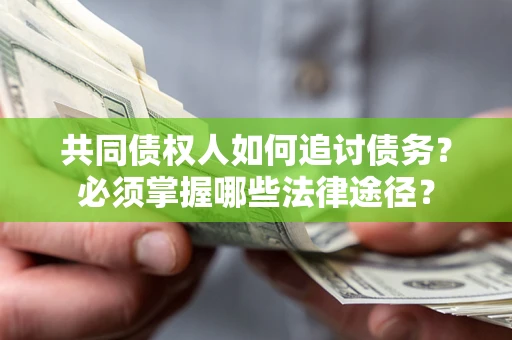 武汉共同债权人如何追讨债务？必须掌握哪些法律途径？
