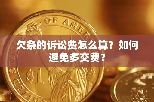 武汉欠条的诉讼费怎么算？如何避免多交费？