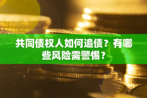 武汉共同债权人如何追债？有哪些风险需警惕？