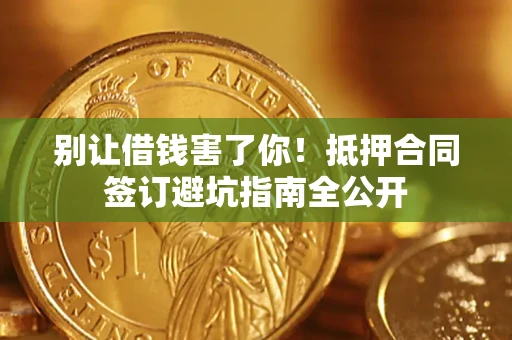 武汉别让借钱害了你！抵押合同签订避坑指南全公开
