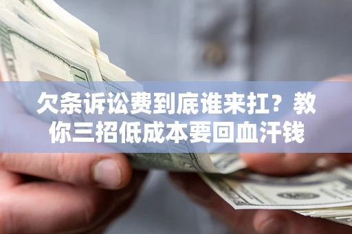 武汉欠条诉讼费到底谁来扛？教你三招低成本要回血汗钱